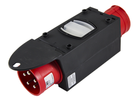 Plug adapter input CEE 16A/400V - output CEE 32A/400,