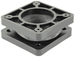 Packing set for cable gland polyamide black, clamping range 55-65mm, fixing accessories included