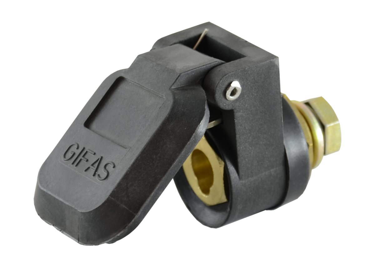 Welding built-in socket with cover, max. 600A,
