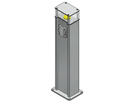 Energiesäule ES-LED 160, Aluminium eloxiert,