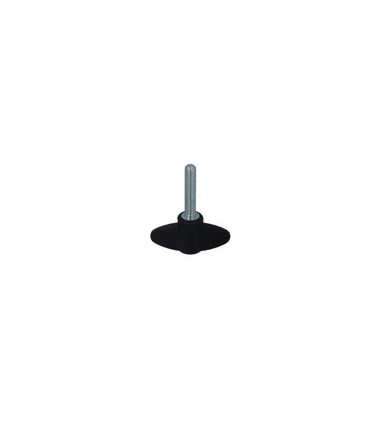 Vis à ailettes noire M5x25mm