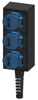 Small mobile distribution box hard rubber type 1600