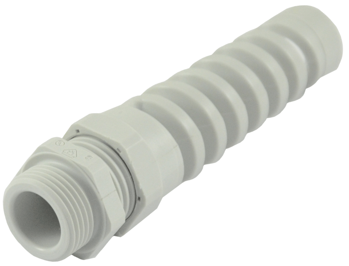 Pressacavo antipiego M25x1.5 grigio