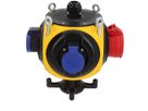 Plastic suspendet distributor yellow/black IP44