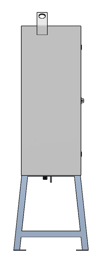 Baustromverteiler 100A, Stahlblech
