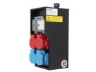 Small hard rubber distributor box type 2812, black
