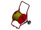 Cable reel steel type 505, red