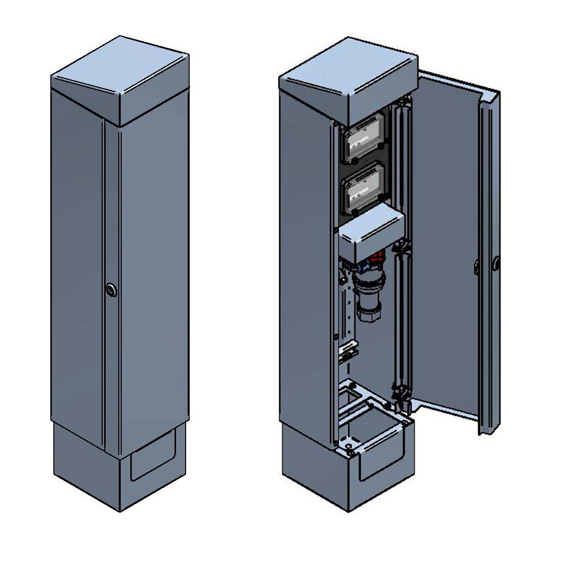 Energiesäule QUADRO S V2A geschliffen