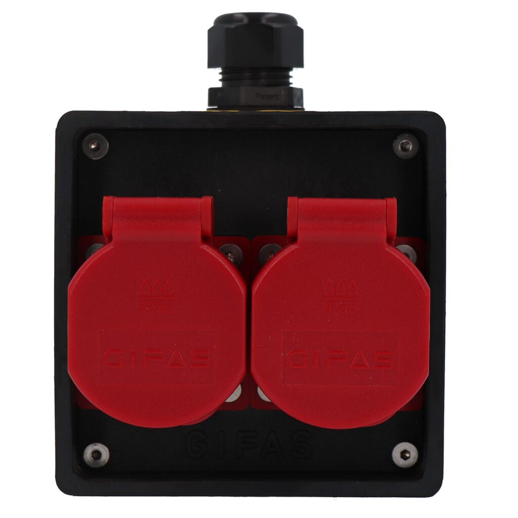 Small hard rubber distributor box type 2700, black