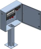 Surface mounted distributor cabinet V2A stand,
