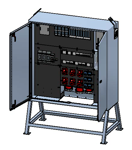 Main distributor box 400A, stainless steel