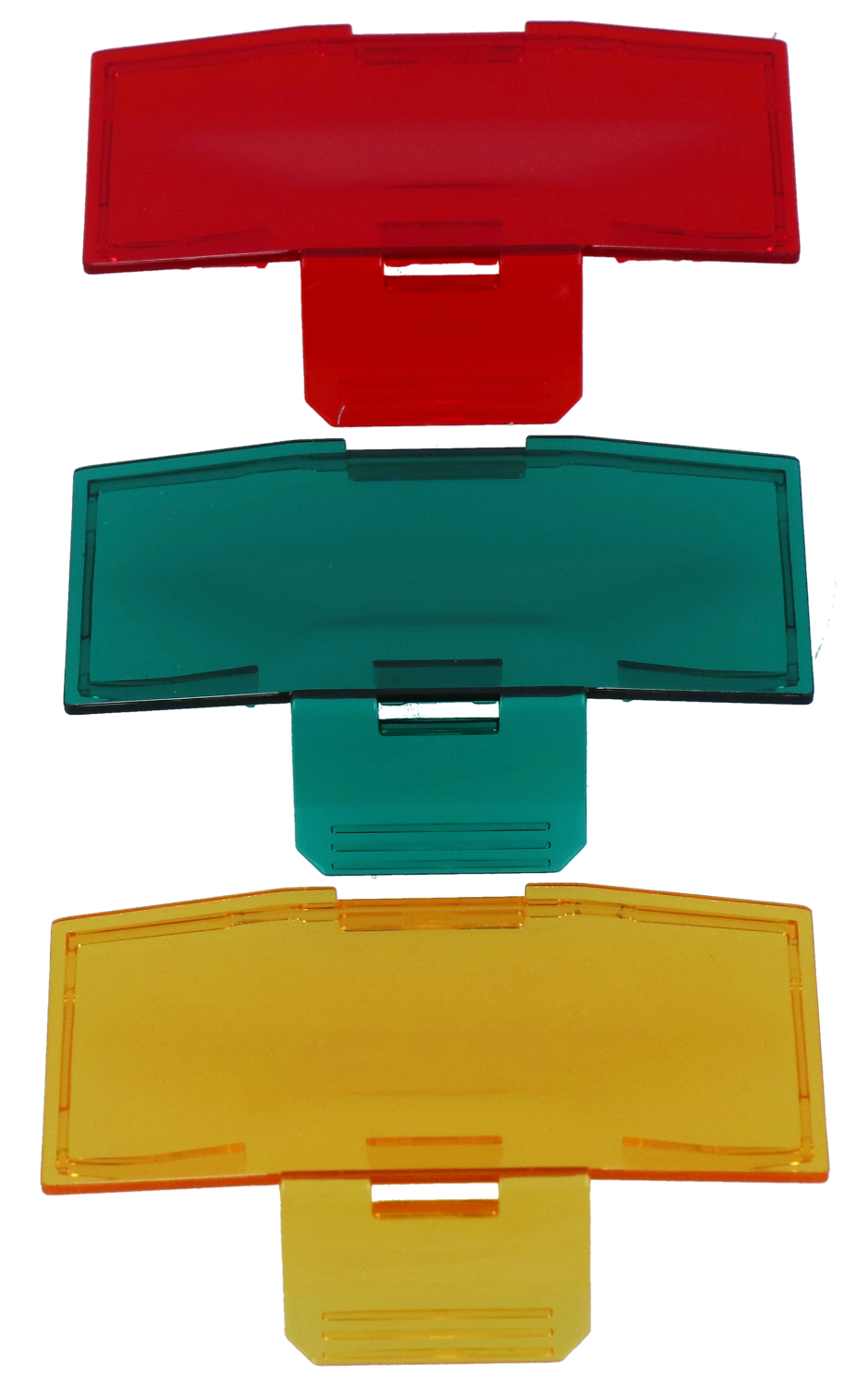 Coloured filter set for FlashLED 2 (green, red, yellow)