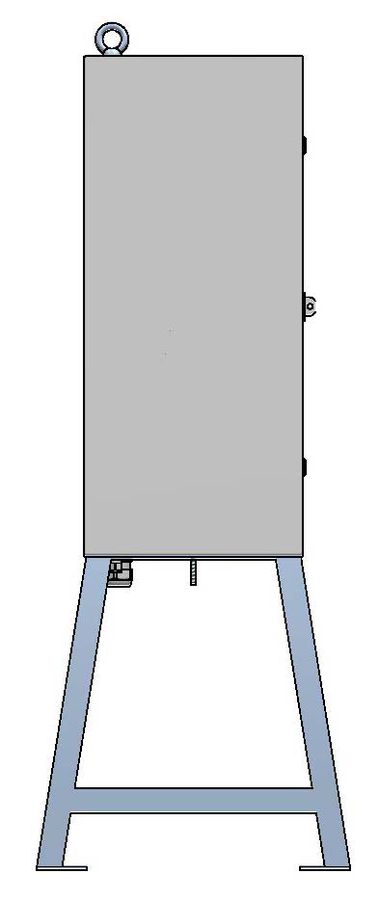 Baustromverteiler 63A, Stahlblech