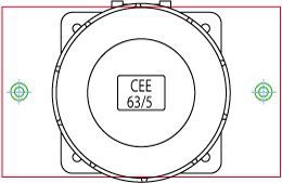 Retrofix kit for J75 aluminium to CEE63/5 straight -