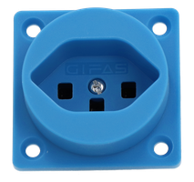 Prise à encastrer type 23 IP20 bleue sans couvercle