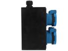 Small hard rubber distributor box type 1616, black