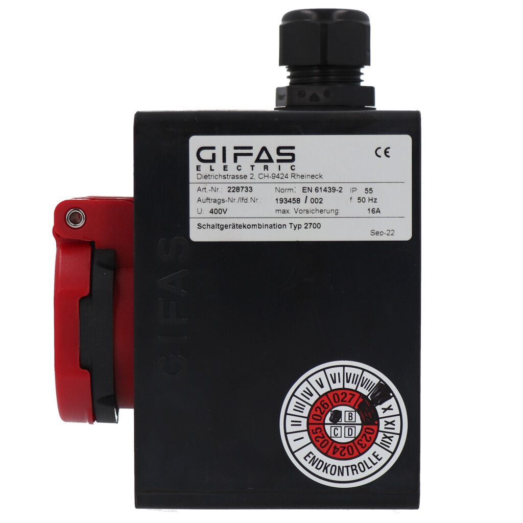 Small hard rubber distributor box type 2700, black