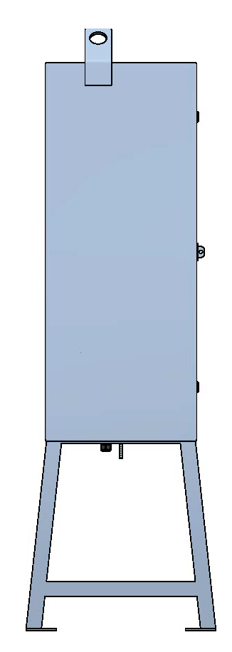 Armoire de chantier 100A, acier inox V2A