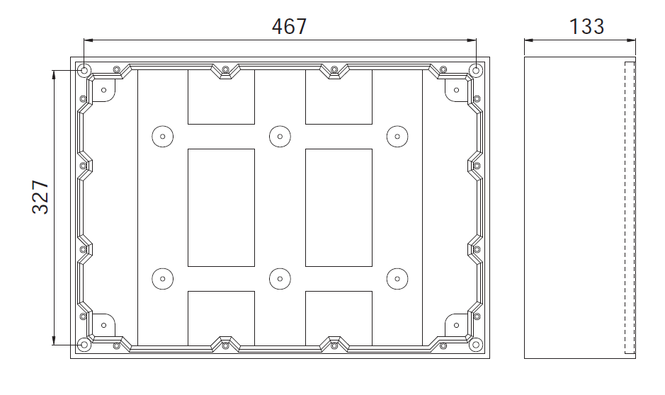 Hard rubber junction box, type 7900