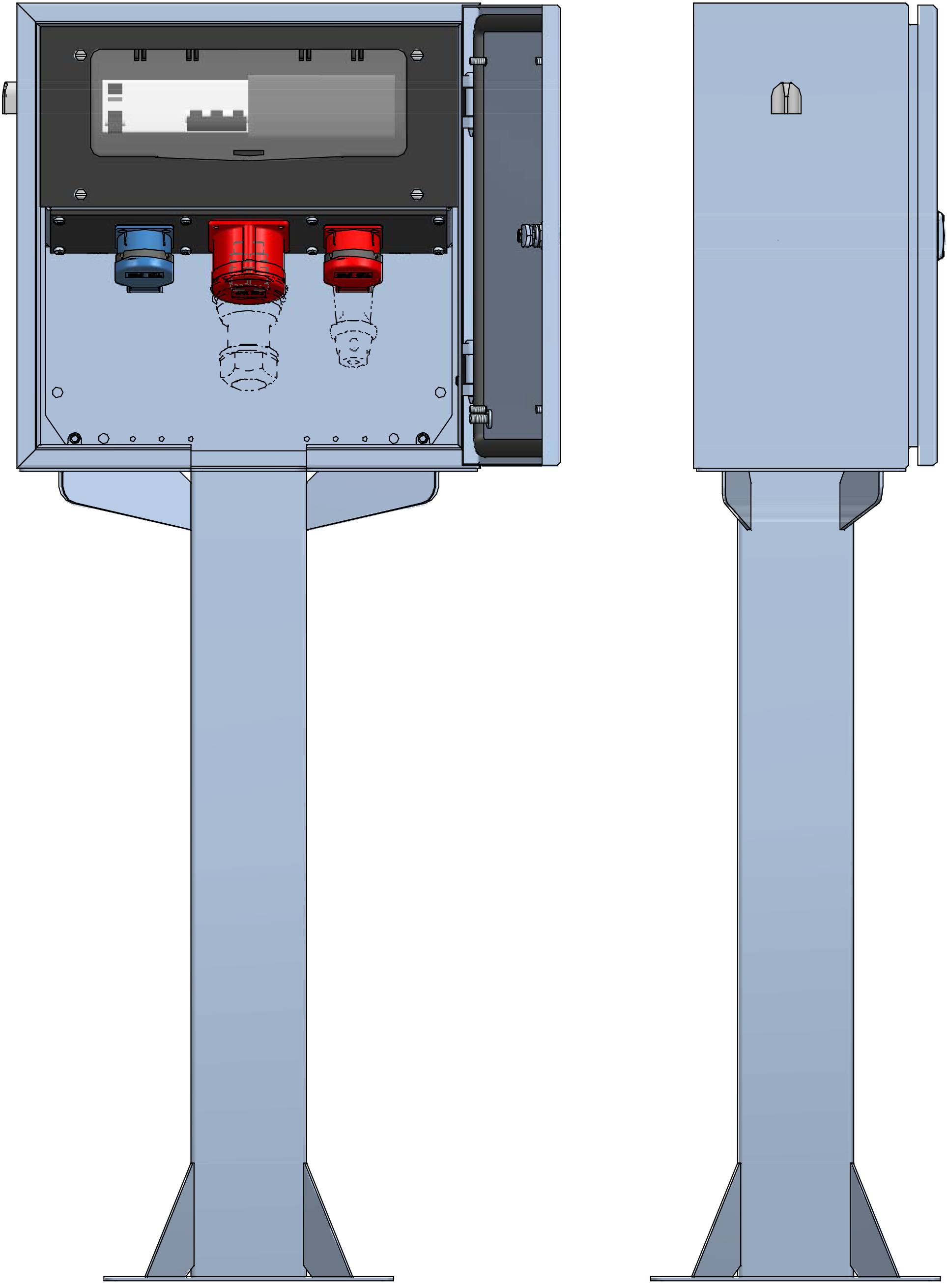 AP-Stromverteilung V2A-Standrohr,