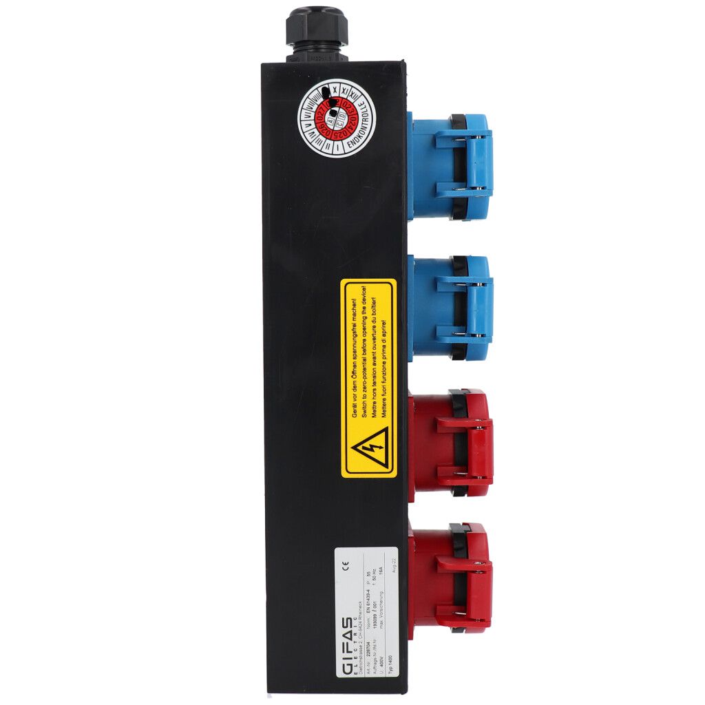 Hartgummiverteiler Typ 1400, schwarz
