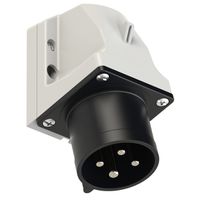 Plastic wall plug CEE 32A/500V, 3P+PE/7h, IP44