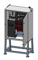 Baustromverteiler 100A, Stahlblech
