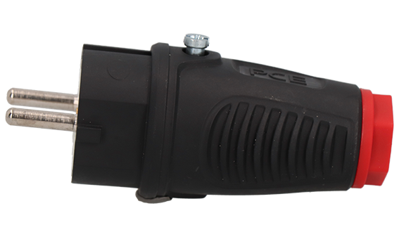 Stecker Schuko F/B Gummi IP54