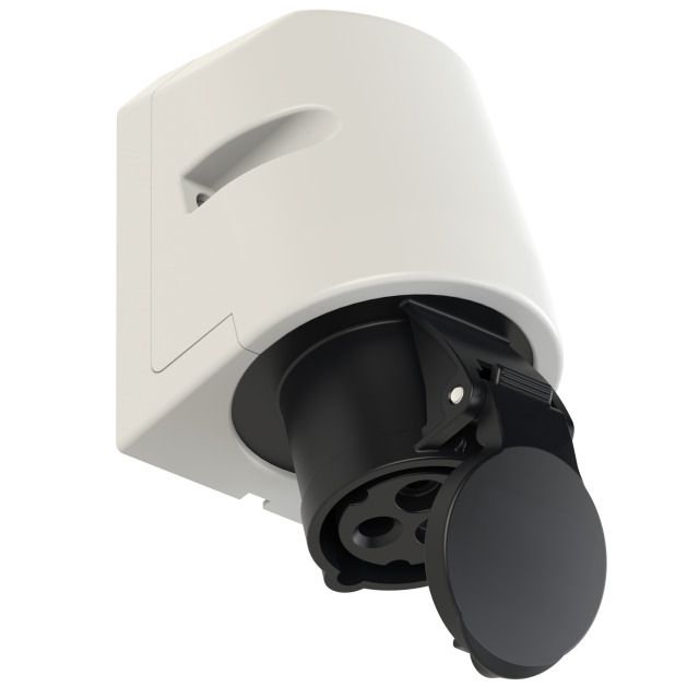 Plastic wall socket CEE IP44