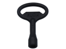 Square lock key 8mm, black