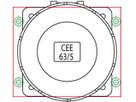 Umbauset J40 gerade auf CEE63/5 gerade -