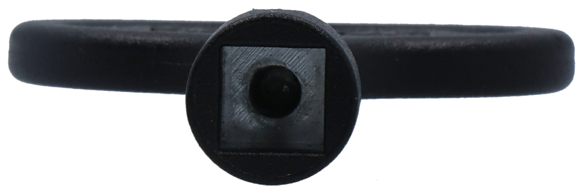Square lock key 8mm, black