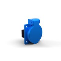 Built-in socket type 23 IP20 blue with lid