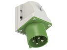 Plastic wall plug CEE 32A/50V, 3P+PE/10h, IP44