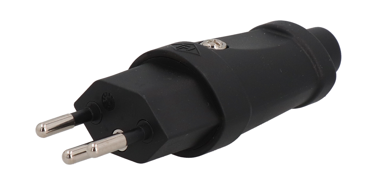 Plug type 12 TH strong IP20230V/10A/P+N+PE black