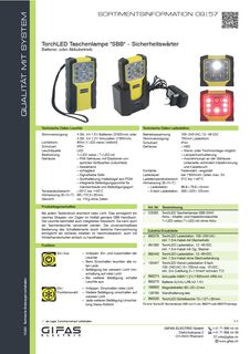09 57 TorchLED torch light SBB - Safety guard