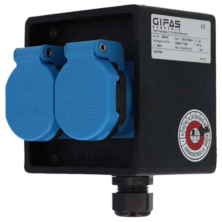 Small hard rubber distributor box type 2700, black
