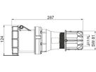 Presa in plastica CEE IP67