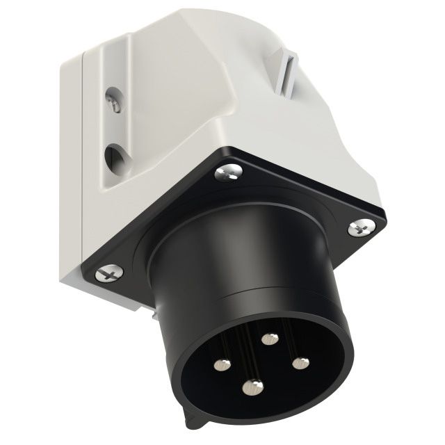 Plastic wall plug CEE 32A/500V, 3P+PE/7h, IP44