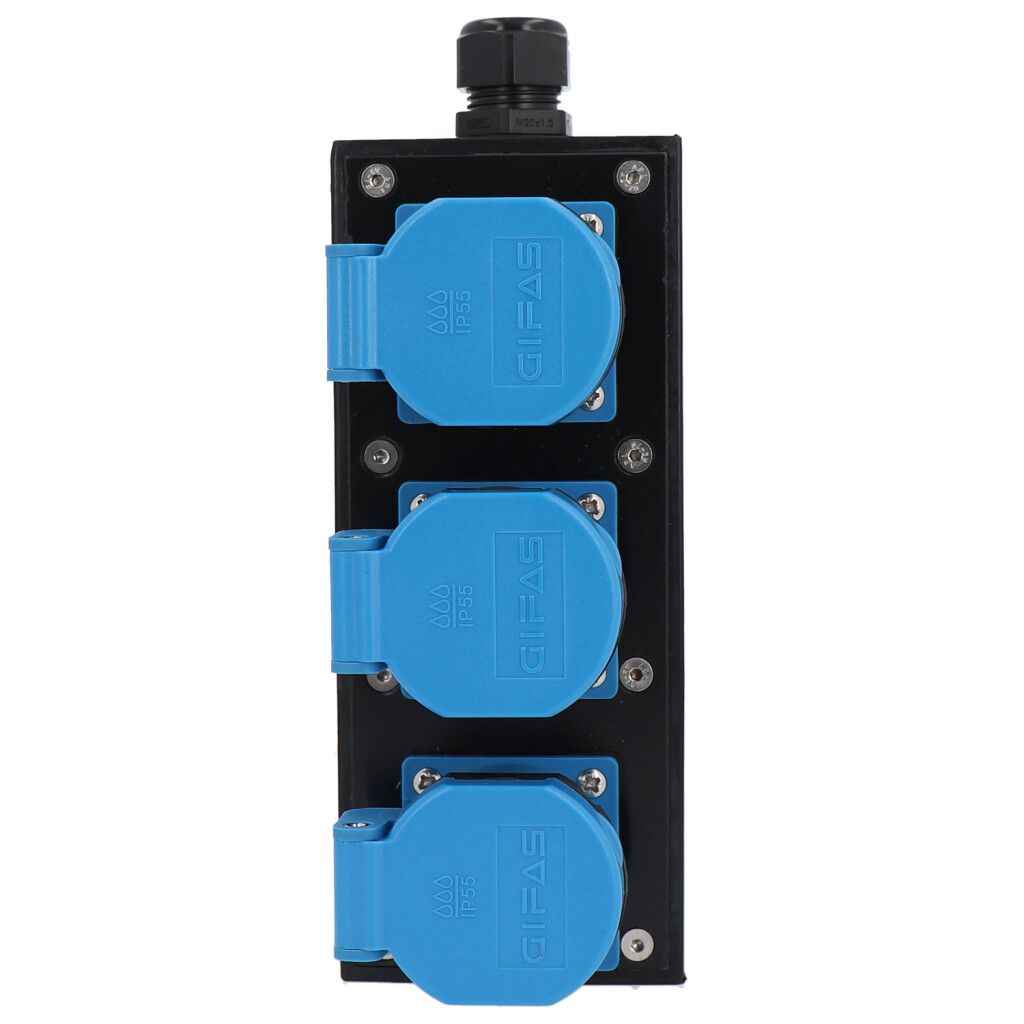 Small hard rubber distributor box type 1600, black