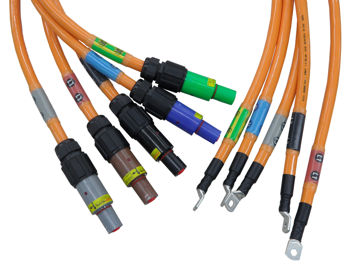 Connection cable set 4x150mm²/1x95mm², 5m - GIFAS-ELECTRIC