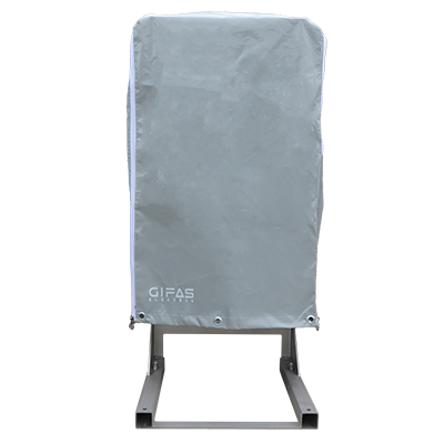 Abdeckhaube PVC grau, Grösse L