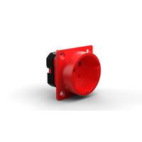 Presa da incasso tipo 25 IP20 rosso senza coperchio