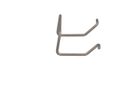 Safety clip, pull-out safety device for angled cable plug