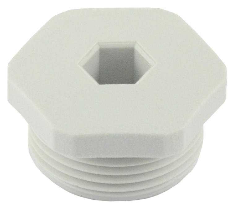vis de fermeture grise pour M25x1,5