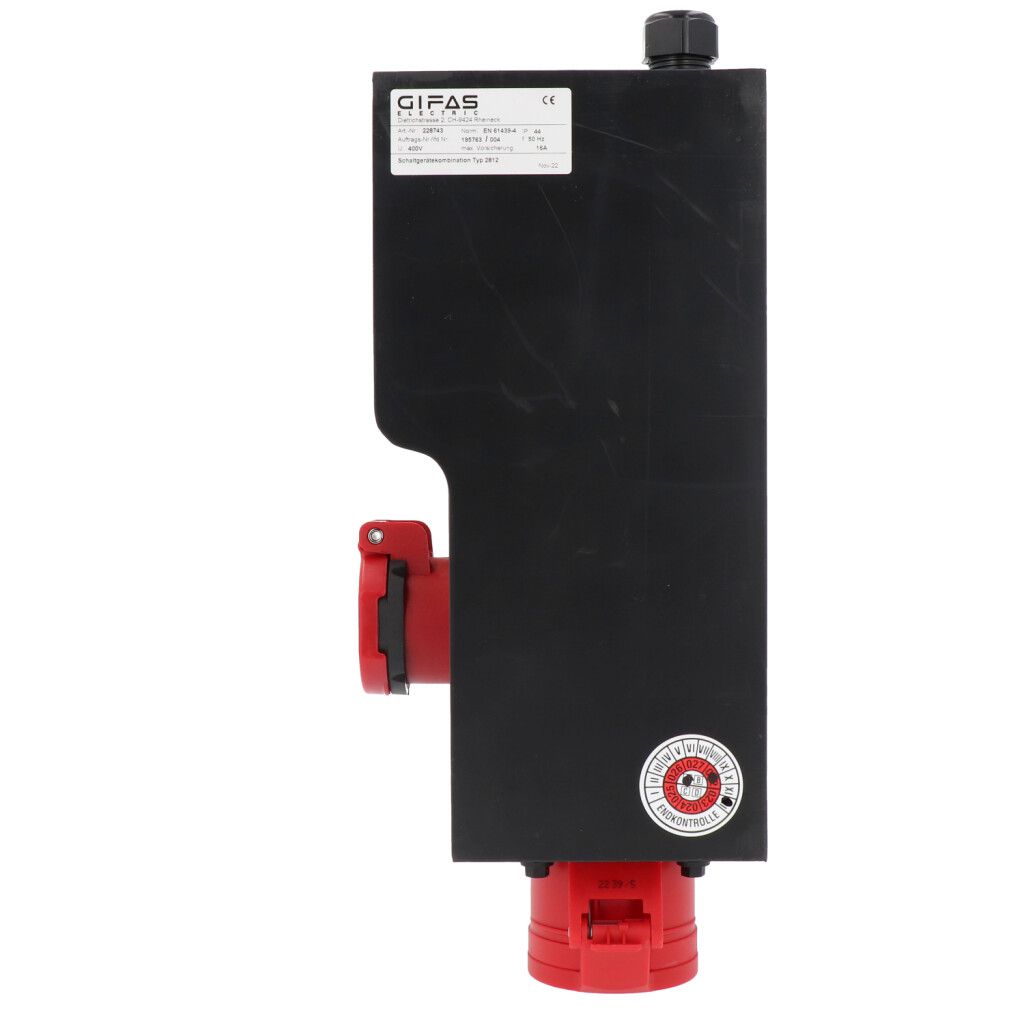 Small hard rubber distributor box type 2812, black