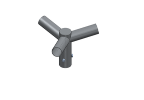 Galvanised mast adapter for Flange Ø 60 mm diam.,