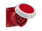 Plastic built-in socket CEE 16A/400V, 3P+PE/6h, IP67,