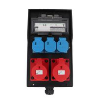 Hard rubber distributor box, type 7300, black