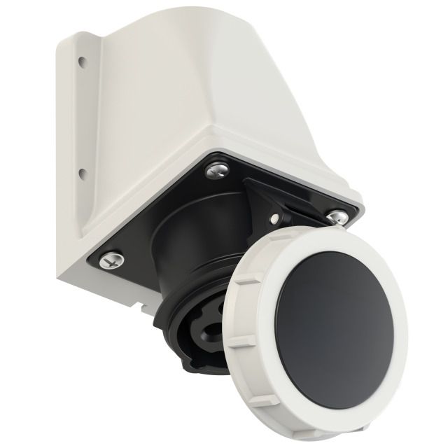 Plastic wall socket CEE 16A/500V, 3P+PE/7h, IP67